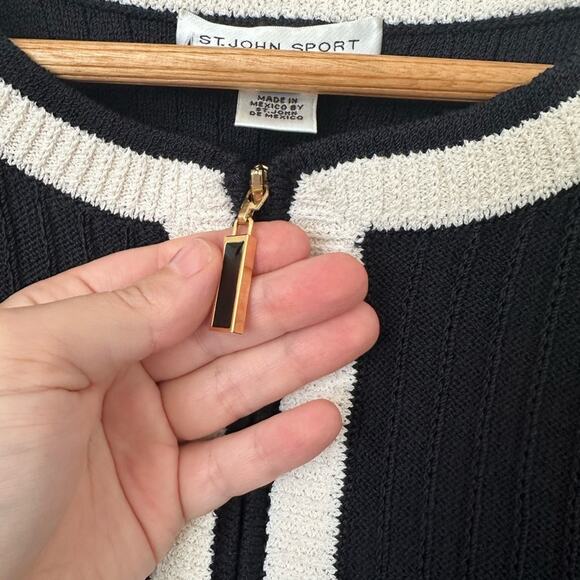 St. John Sport Zipper Knit Cardigan - Picture 5 of 8